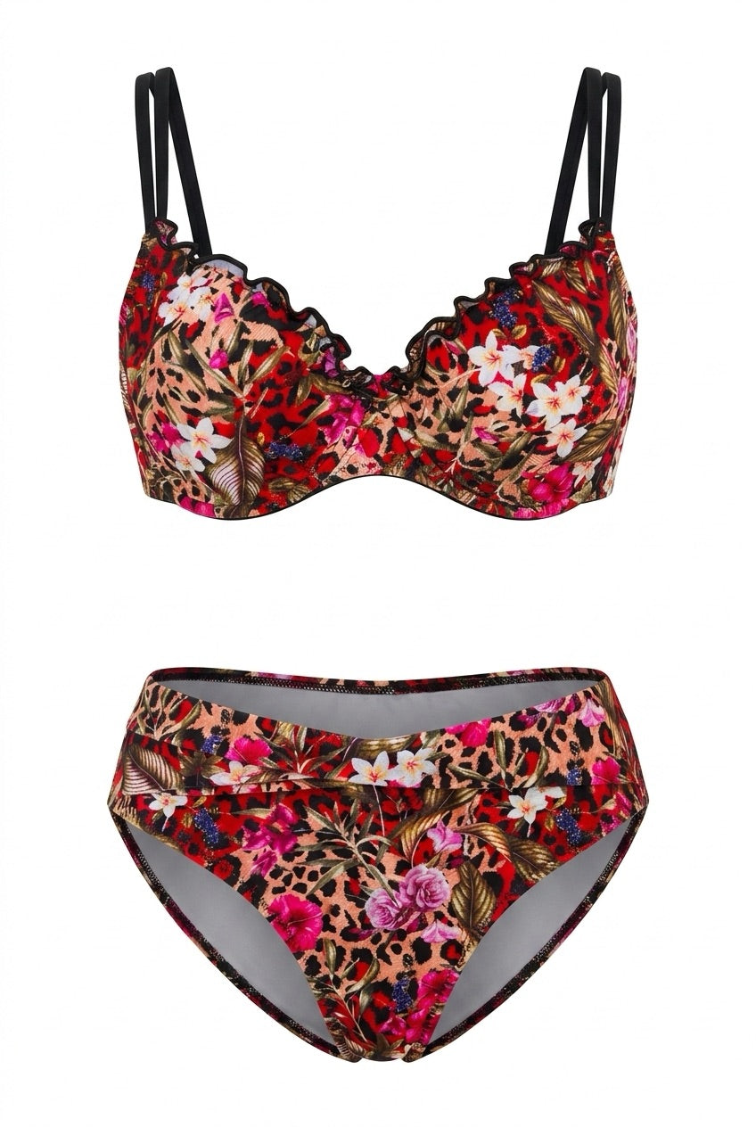 WILD ROMANCE - D-Cupe Cross Top & Basic Bottom