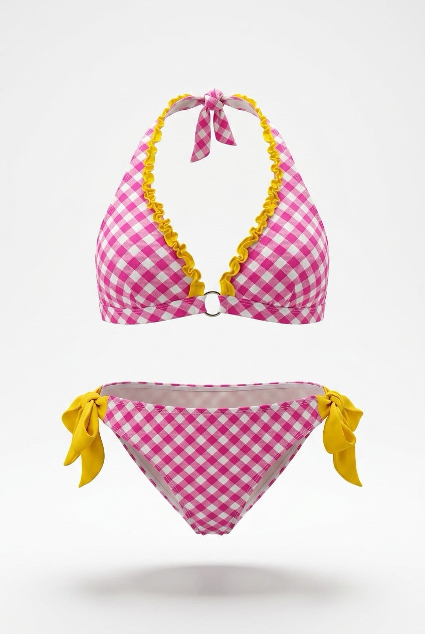 BAVARIAN PINK - Neckholder Top & Sport Bottom