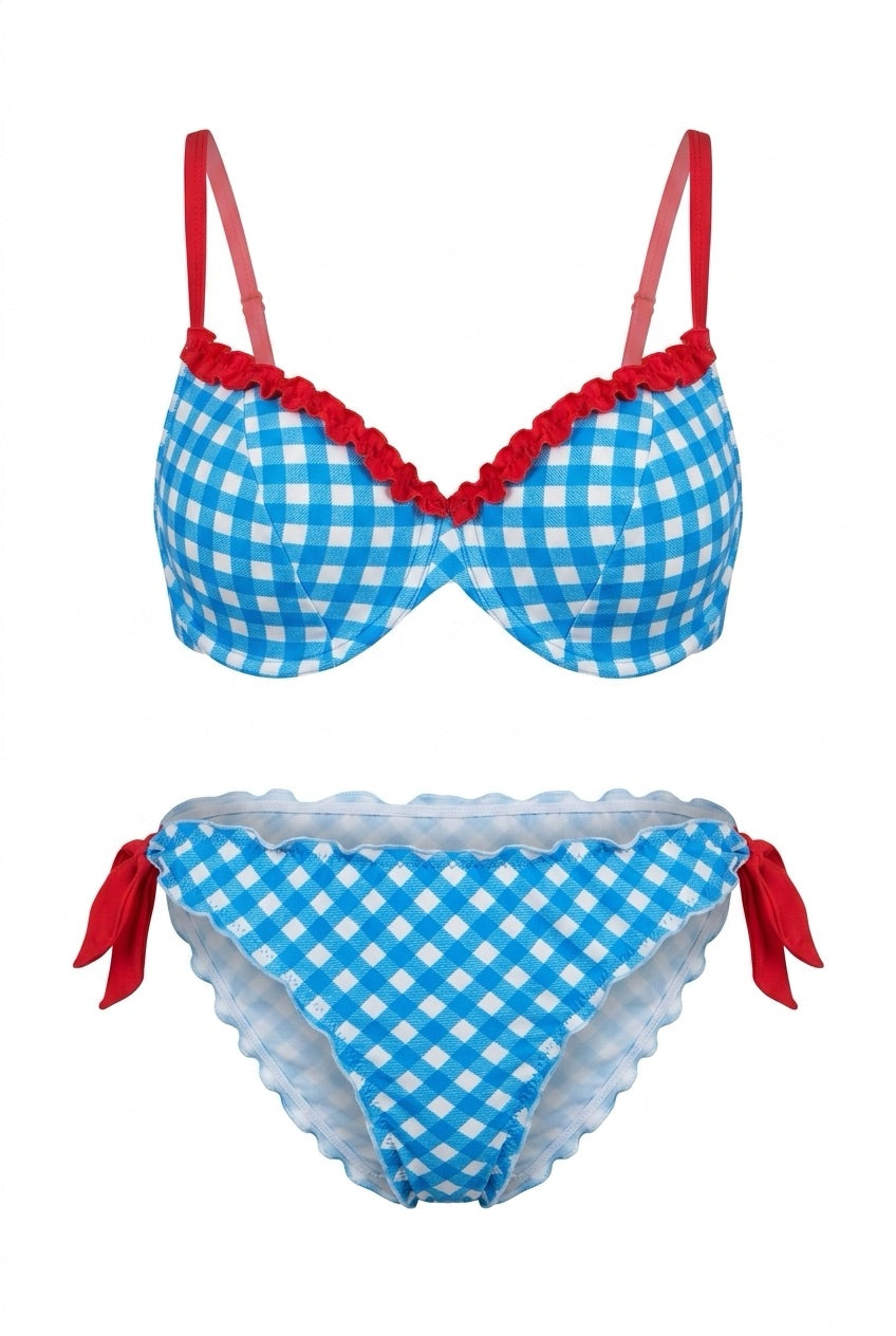 BAVARIAN BLUE - D-Cupe Cross Top & Sport Bottom