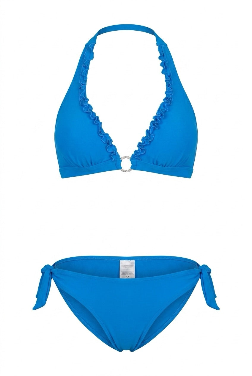 BLUE VELVET - Neckholder Top & Sport Bottom
