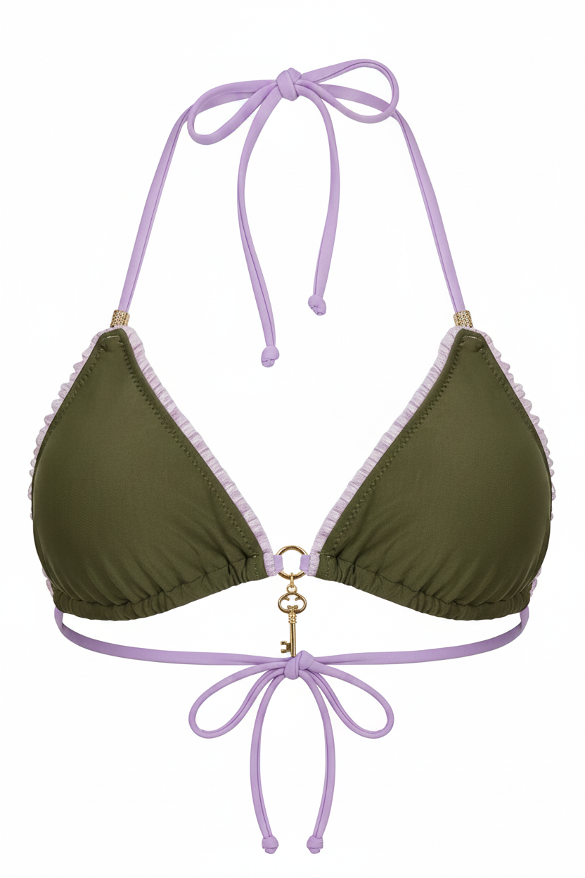 KAKI LILAC - Triangle Top