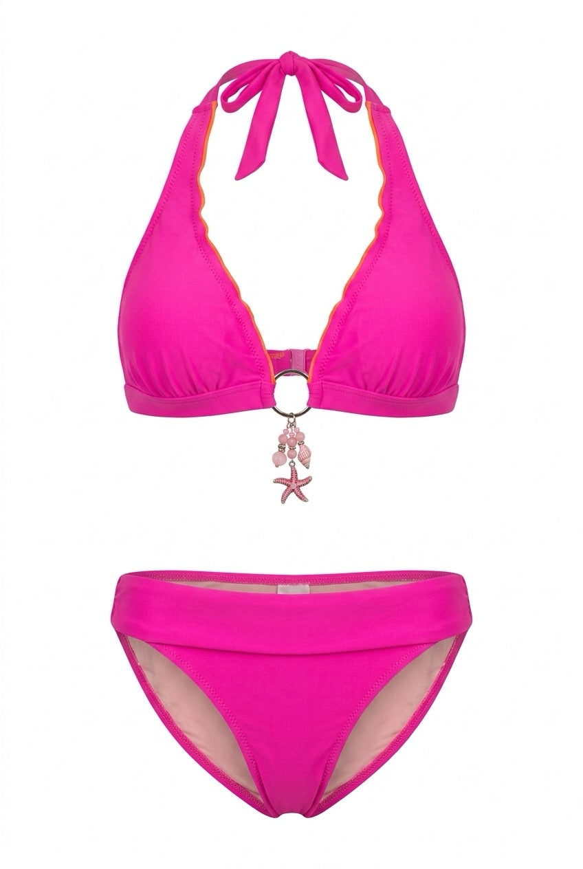 SUNSET FLAMINGO - Neckholder Top & Sport Bottom