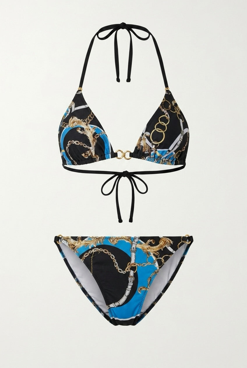 AZURE LUX - Triangle Top & Tie Bottom