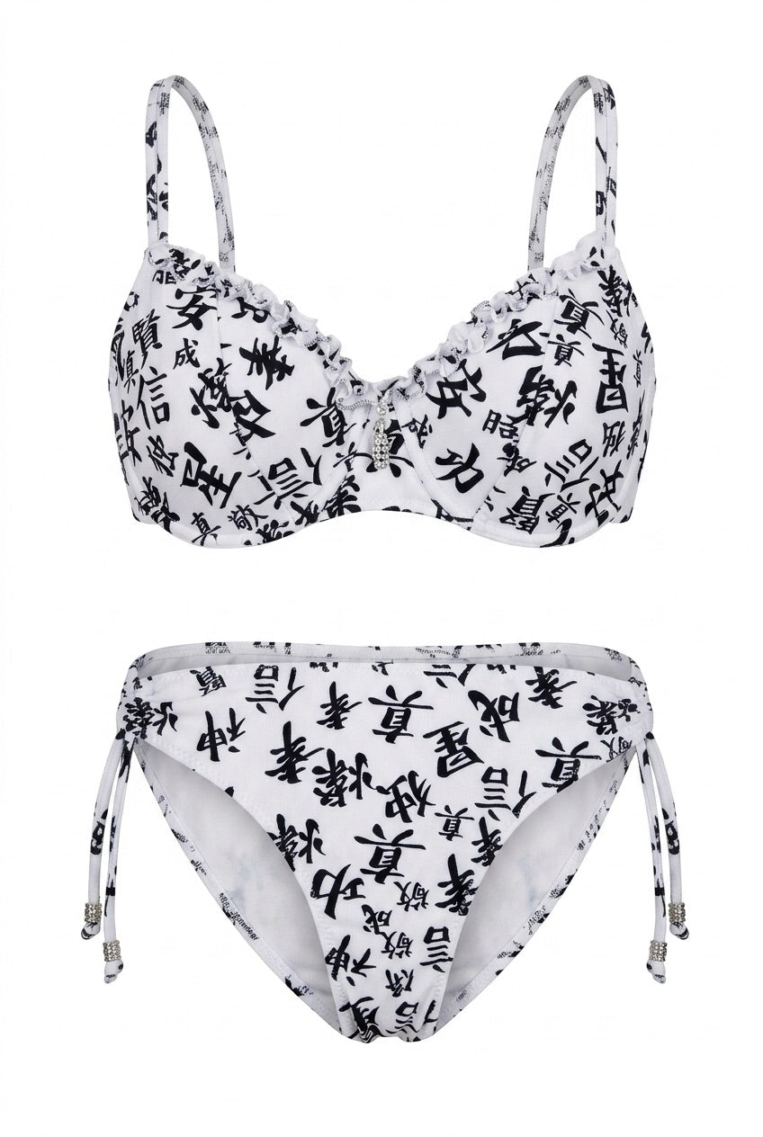 TOKIO TIDE - D-Cupe Cross Top & Basic Bottom