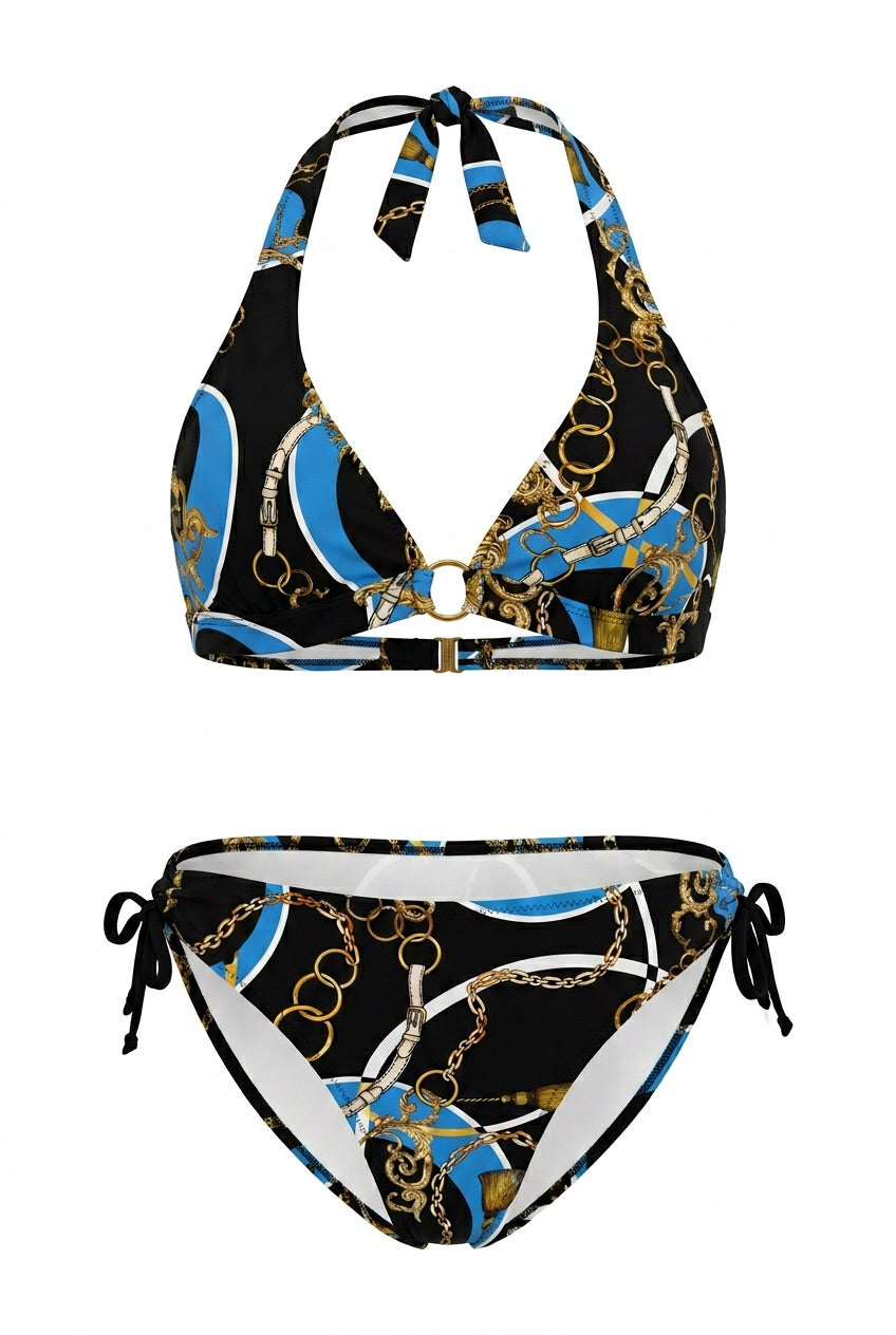 AZURE LUX - Neckholder Top & Basic Bottom