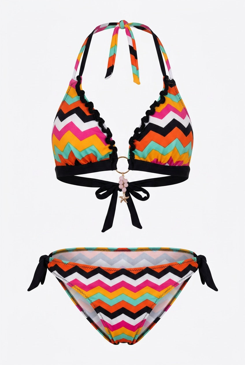 RETRO WAVES - Neckholder Top & Sport Bottom