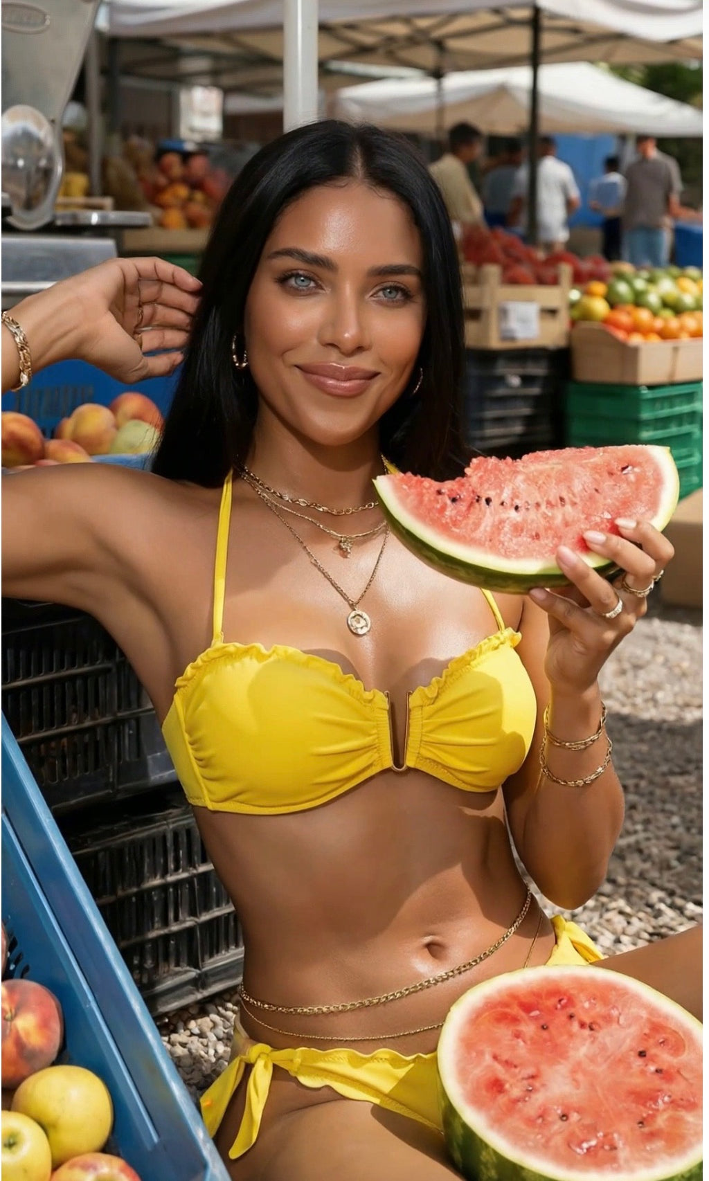 SUN KISS - Bandeau Top & Sport Bottom