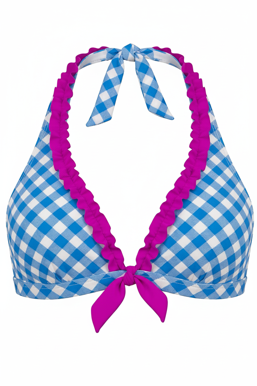 BAVARIAN BLUE - Neckholder Top