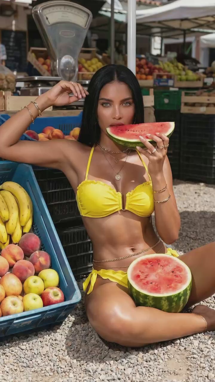 SUN KISS - Bandeau Top & Sport Bottom